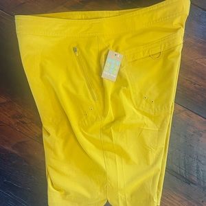NWT Title Nine Shorts.  Bright yellow size 12